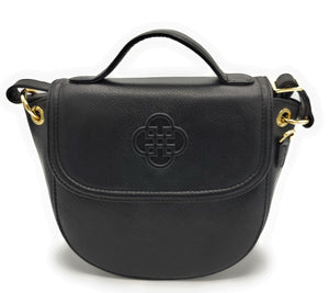 SADDLER MIA Top Handle Real Leather Designer Handbag with Ring Detail