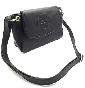 SADDLER EMMA  Real Leather Designer Handbag with Ring Detail